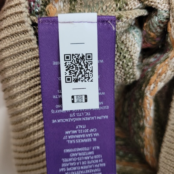 Ralph Lauren Purple Label Embellished Fair Isle Sweater Vest Womens Large $1690 - Picture 2 of 8